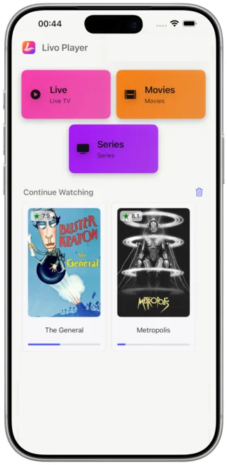 Continue watching IPTV on mobile